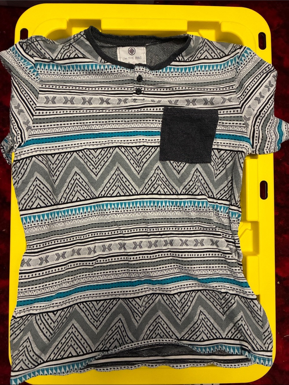 On the byas men’s Henley shirt Large